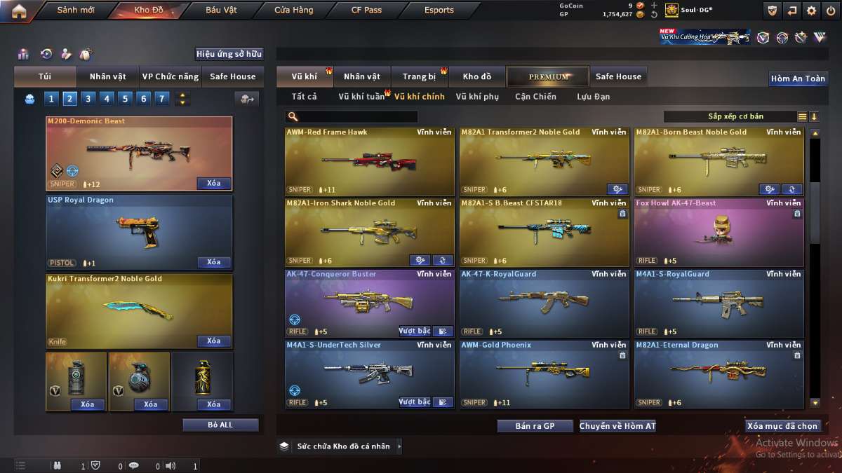 shop acc cf uy tin gia re